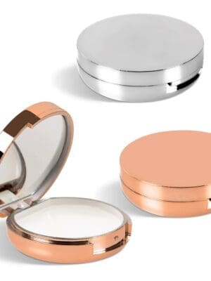 Glamorous 2-in-1 Lip Balm and Mirror Set Blank Vinyl & UV Stickers : Glamorous 2-in-1 Lip Balm and Mirror Set (Silver & Rose Gold)(AMD)(HWB-9910)
