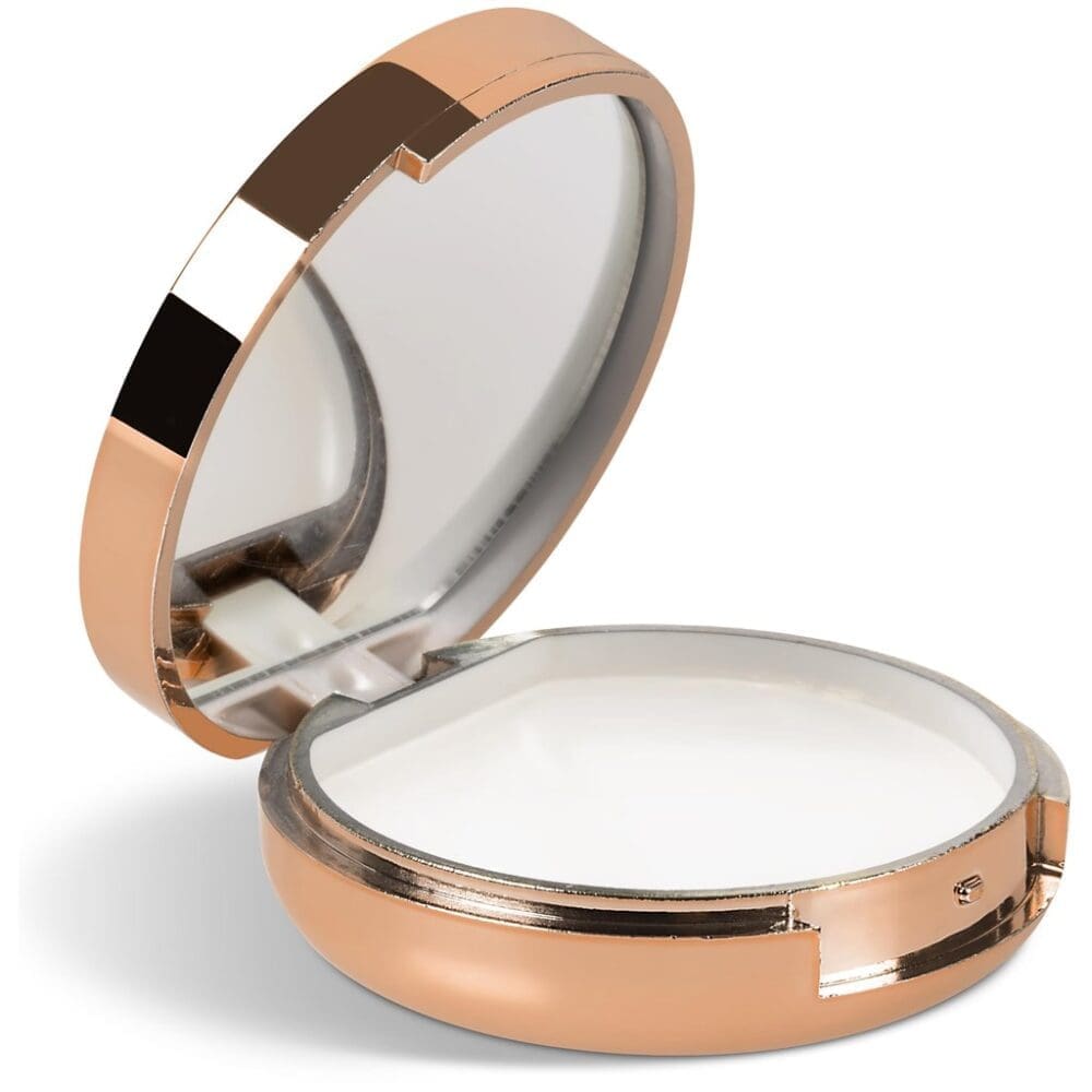 Vinyl & UV Stickers : Glamorous 2-in-1 Lip Balm and Mirror Set (Silver & Rose Gold)(AMD)(HWB-9910)