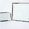 Sublimation Blanks : Sublimation Glass Photo Display With Silver Rim