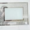 Sublimation Blanks : Glass Photo Display With Silver Glitter Frame (23 by 18cm)
