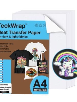 Glitter Green Teckwrap : Heat Transfer Paper for Inkjet Glitter Green