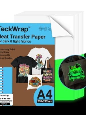 Teckwrap : Glow in the Dark Heat Transfer Paper for Inkjet