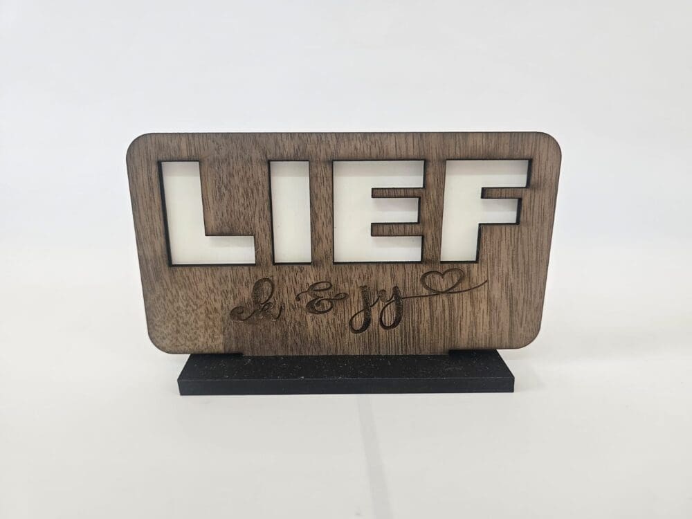 Laser Sublimation Blanks : DIY LOVE Sublimation MDF & Veneer Plaque with Stand