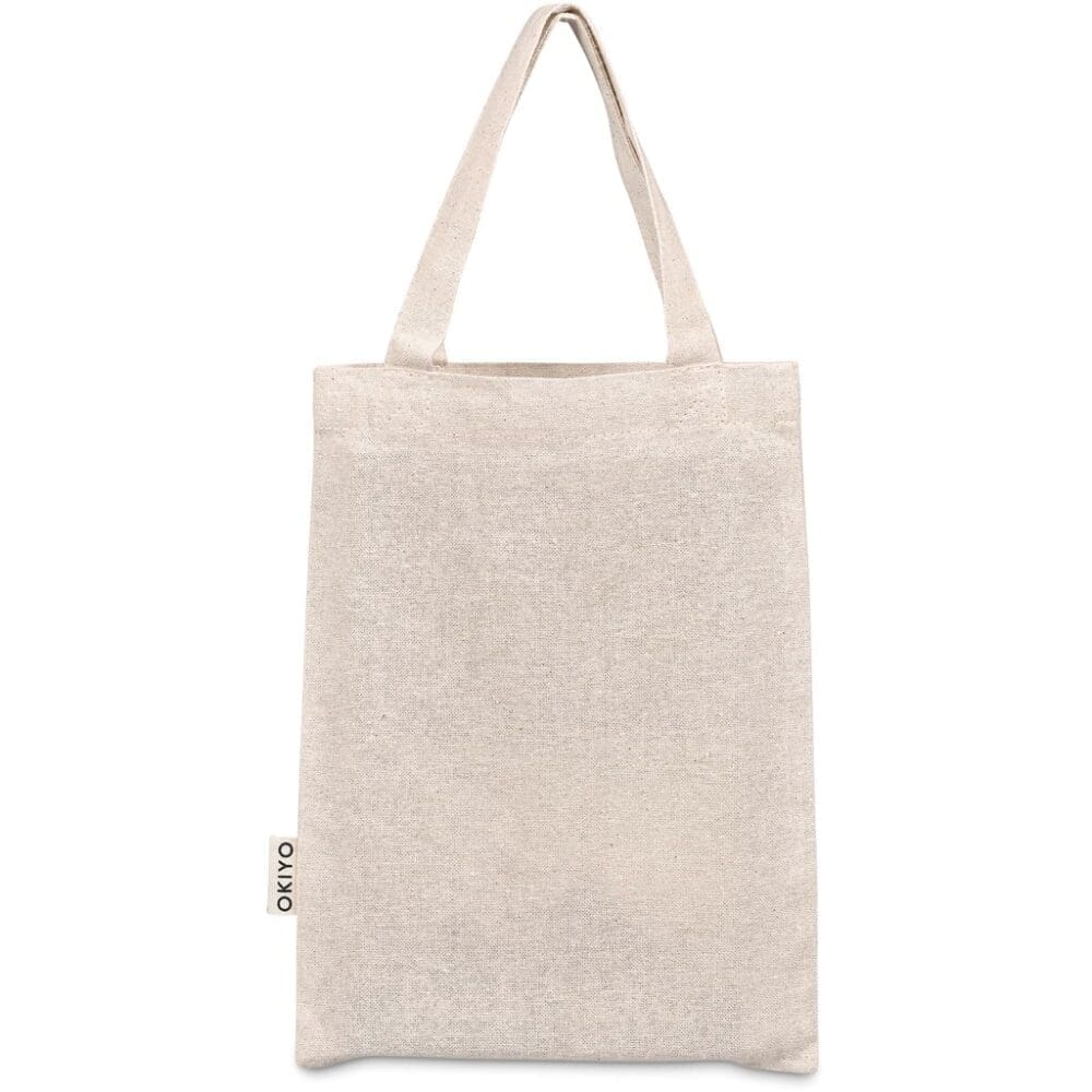 Sublimation Blanks : Okiyo Chinsai Natural Mini Jute & Cotton Gift Bag (AMD)(BG-OK-475)