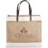 Corporate : Okiyo Reza Jute & Cotton Tote with Leather Handles (AMD)(BG-OK-481)