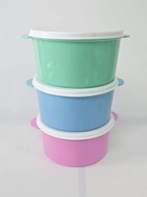 Round Lunch Boxes Group Front view Sublimation Blanks : Round School Lunch Boxes (TTX)