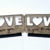 Laser Sublimation Blanks : DIY LOVE Sublimation MDF & Veneer Plaque with Stand