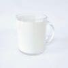 11oz Glass Mug with Patch Front view Sublimation Blanks : 11oz Plain Glass Patch Mug