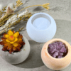 Resin & Epoxy : 3 Piece Floral/Pot Plant Silicone Mould (3 Sizes) [Code TU184_A)