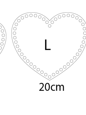 Laser Blanks : Heart Shaped 3mm Clear Acrylic for Crochet Bases for Baskets or Bags (4 Sizes)