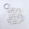 Laser Sublimation Blanks : 3 or 4mm Easter Alpha Subli-Acrylic Keychain (A to Z) with split keyring & clip