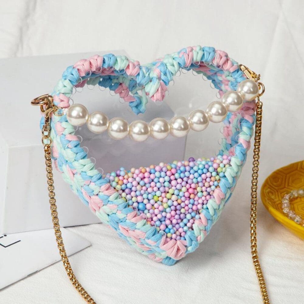 Laser Blanks : Heart Shaped 3mm Clear Acrylic for Crochet Bases for Baskets or Bags (4 Sizes)