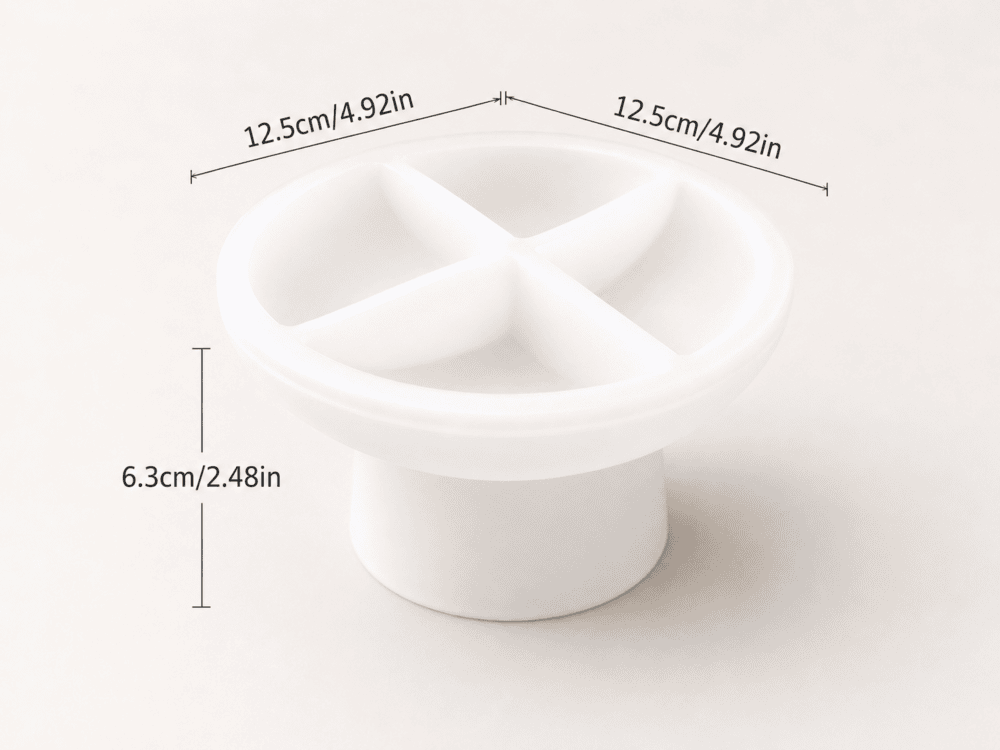 Silicone Moulds : Pedestal Bowl/Tray Silicone Mould (Code TUM_AN)
