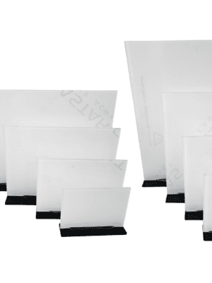 Laser Blanks : 3mm CLEAR Acrylic Boards with lip & 6mm Black Melamine or 5mm Clear Acyrlic Stand (Portrait and Landscape)