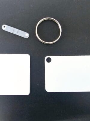Sublimation Blanks : Aluminium Double Sided Keychains (TTX)