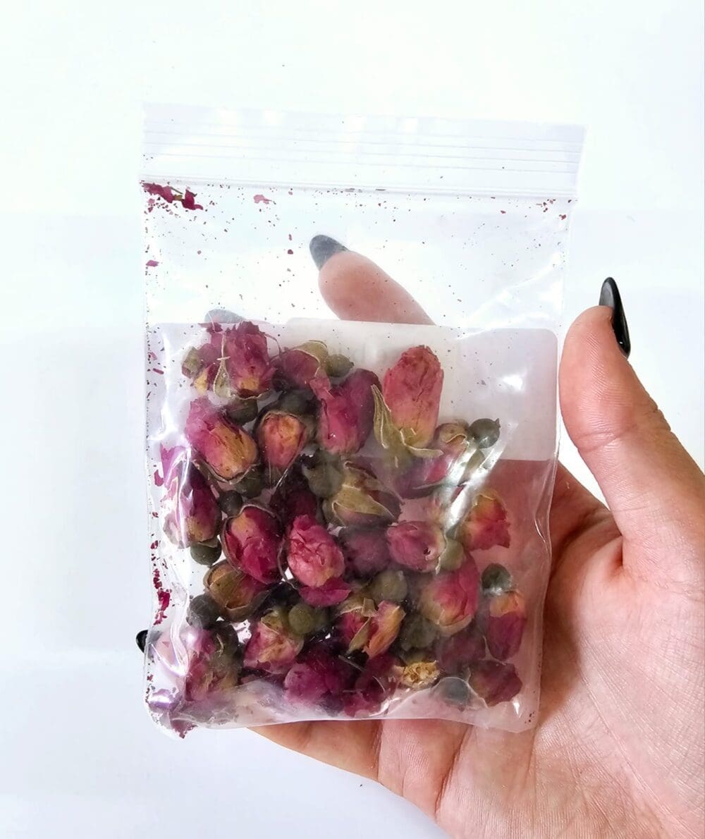 Epoxy, Soap & Candle Art : Rose Buds in a bag (DF14)