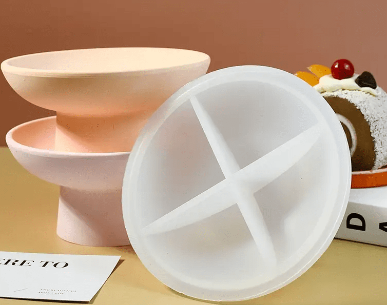 Silicone Moulds : Pedestal Bowl/Tray Silicone Mould (Code TUM_AN)