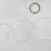 Acrylic Shapes : CLEAR S, M or L, Tshirt Keychain + silver split keychain (1.5, 2, 3 & 5mm)