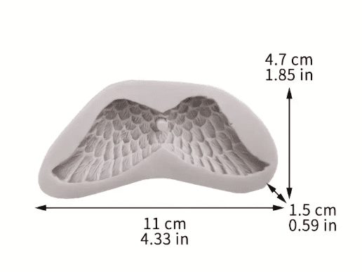 Silicone Moulds : Angel Wings Silicone Moulds (AWSM)