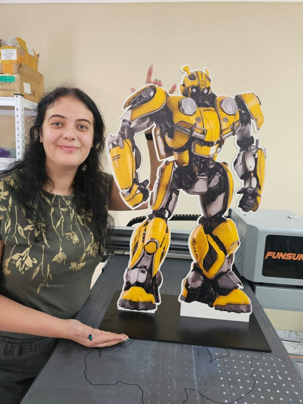 Laser & UV Character Cut Out : Transformer Bumblebee (BB1)