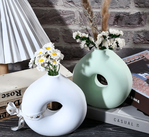 Silicone Moulds : Hollow Circle Vase Silicone Mould