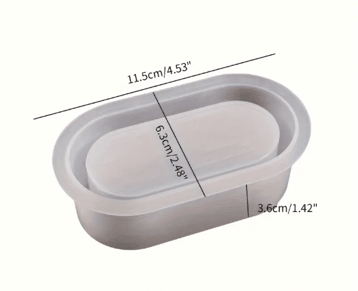 Silicone Moulds : Mini Oval Silicone Mould (MniO)