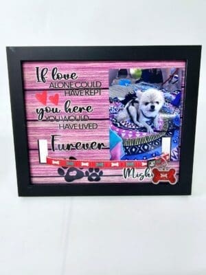 Sublimation Blanks : Sublimation MDF Dog Memorial Photo Frame