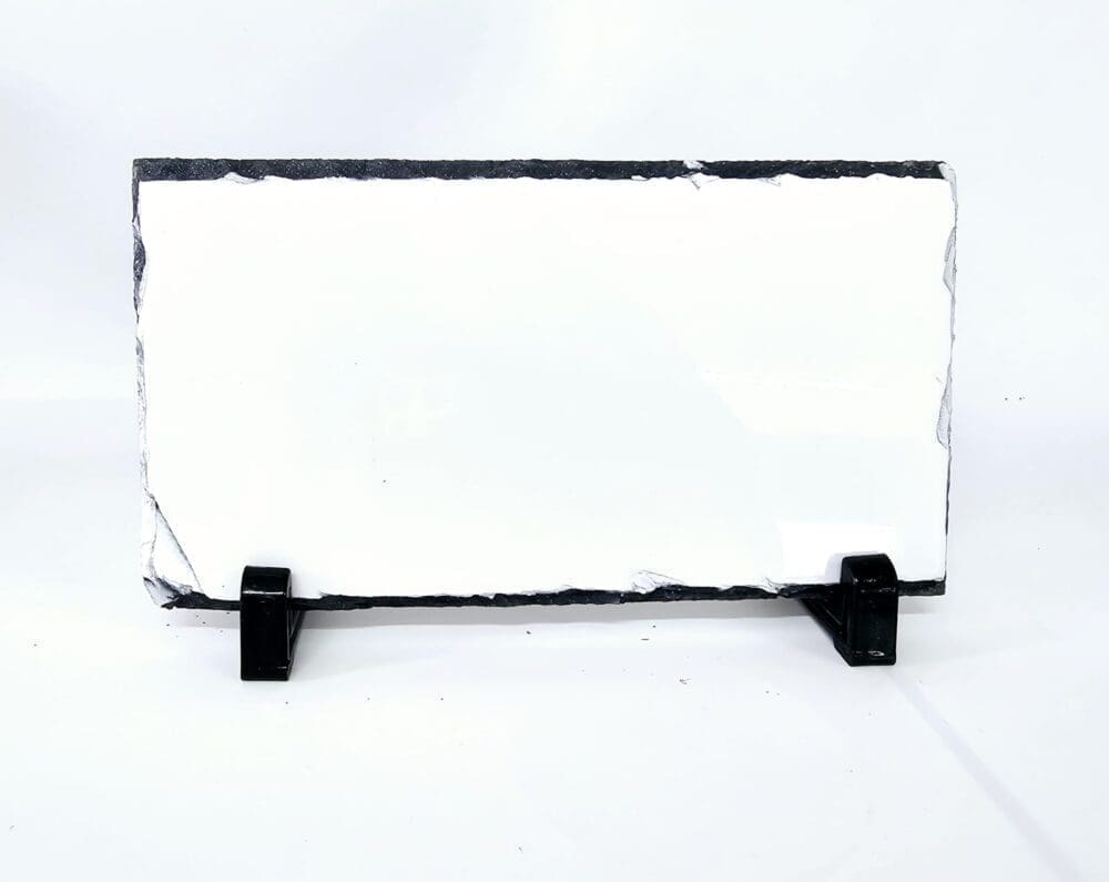 Slate Stone 12 by 22cm Sublimation Blanks : Glossy Slate stone, Long Rectangle (12 by 22cm) for Sublimation (TTX)