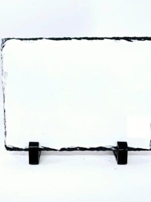 Slate Stone 15 by 20cm Sublimation Blanks : Glossy Slate stone, Rectangle (14 by 19 cm) for Sublimation (TTX)