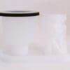 Resin & Epoxy : 3 Piece Silicone Face Vase Design, Tall Ribbed Vase and Oval Tray Mould Set  [Code TU184_F)