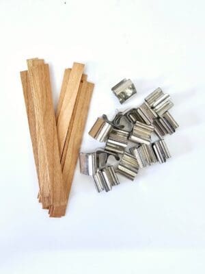 Wooden Candle Wick 8MM BY 90MM Wax Supplies & Consumables : Wooden Candle Wick (Pack of 15)