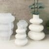 Silicone Mould : 2 Piece Ripple Bloom Vase Set Silicone Mould (RipBl2)