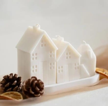 3 Piece Silicone 3D House.2 Silicone Mould : 3 Piece Silicone 3D House Mould (3Dx21)