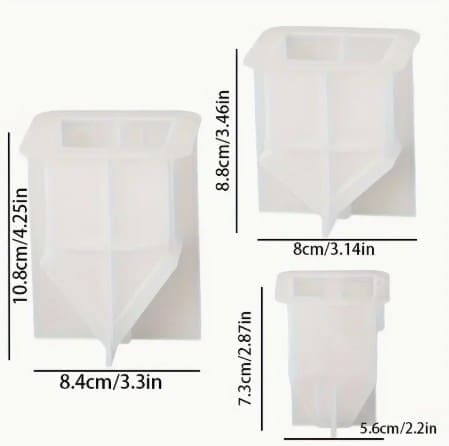 3 Piece Silicone 3D House Silicone Mould : 3 Piece Silicone 3D House Mould (3Dx21)
