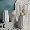 Silicone Mould : 3 Piece Origami Vase Silicone Mould Set (Code TUM_AG)
