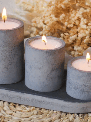 4 Piece Design Resin & Epoxy : 4 Piece Oval Tray and S, M, L Round Jars Silicone Moulds (TUM_AL) + Casting Support Jig for the Vase mould