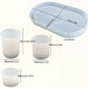Resin & Epoxy : 4 Piece Oval Tray and S, M, L Round Jars Silicone Moulds (TUM_AL)  + Casting Support Jig for the Vase mould