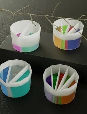 4 pcs reusable silicone pouring split cups Arts & Craft : 4 pcs Reusable Silicone Pouring Split Cups