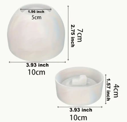 Silicone Moulds : Apple Bowl Shaped Silicone Mould (ABSSM)