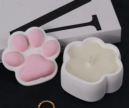 Silicone Moulds : Paw Shaped Storage Box Silicone Mould (PAQ)