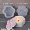 Silicone Moulds : Paw Shaped Storage Box Silicone Mould (PAQ)