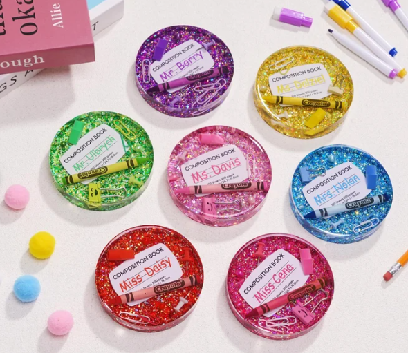 Cavity 6 coaster_teacher Resin & Epoxy : 6 Cavity, 2cm Deep, Round Deep Coaster Silicone Mould (6CAV)