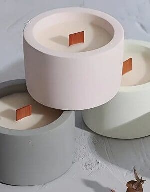 Cylinder Shaped Candle Silicone Mould .2 Silicone Moulds : Round Shaped Silicone Mould (CODE TUM_AQ)