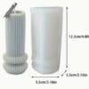 Silicone Moulds : Ribbed Silicone Candle Mould (RCSCM)