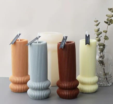 Silicone Moulds : Ribbed Silicone Candle Mould (RCSCM)