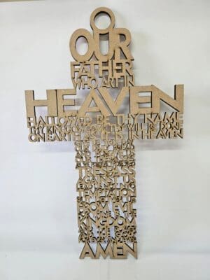 MDF Blanks : MDF God Our Father Wall Hanging (6mm)