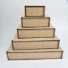 Group Plain Mdf Group Boxes 3D UV DTF PRINTS : Direct to 3mm Square MDF Wooden Boxes (5 Sizes)