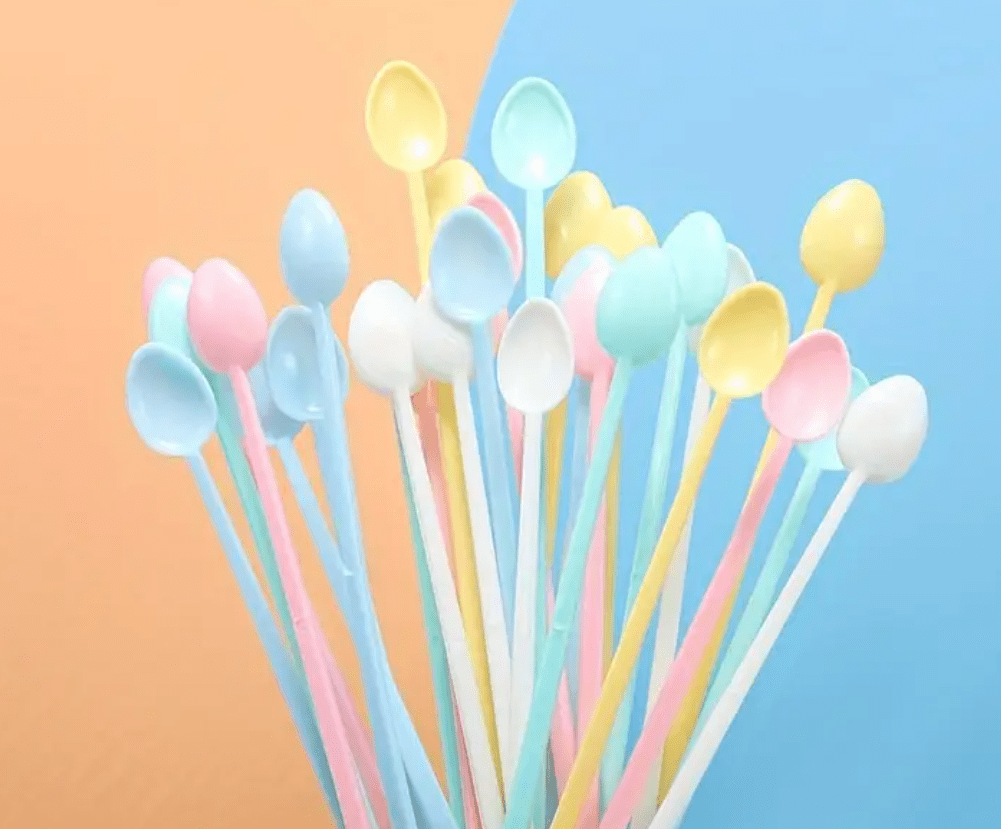 Arts & Crafts : Colourful Plastic Mixing Sticks (Pack of 5)