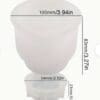 Silicone Moulds : Small & Large Round Striped Silicone mould