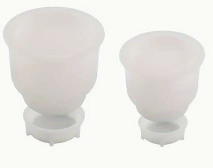 Silicone Moulds : Small & Large Round Striped Silicone mould